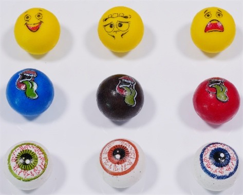 印花眼睛球形泡泡糖